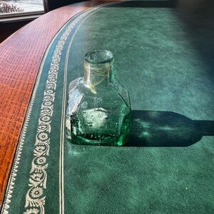 Antique Vintage Victorian Glass Inkwell